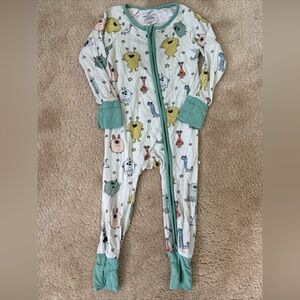 Caden Lane Monster Mash Sleeper Baby Toddler Size 12-18 Months Zippy Pajama